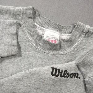USA Vintage Wilson Embroidered Cotton Crewneck Men Sweatshirt XL Tall Gym Tennis